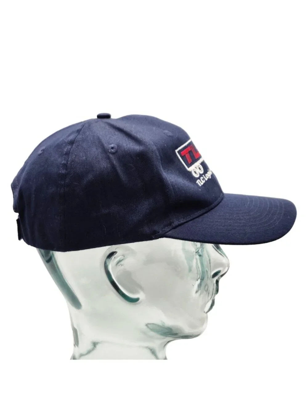 TLC Logistics Management Port Company Embroidered Navy Blue Cotton Hat Hook Loop